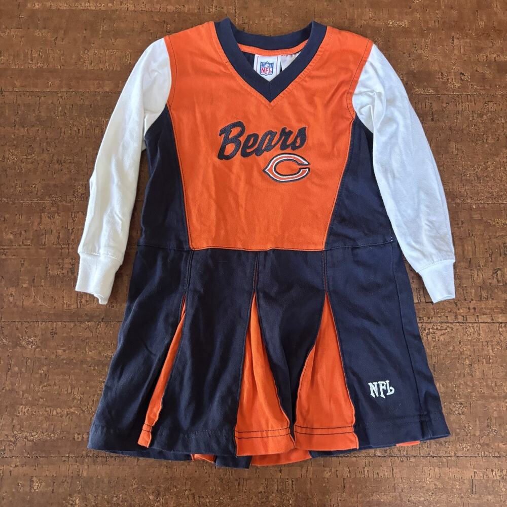 Chicago Bears Football Cheerleader Dress 4T Toddler Cheer NFL Football Fall